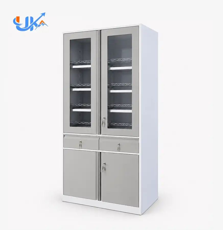 Metal Filing Cabinet with Shelves